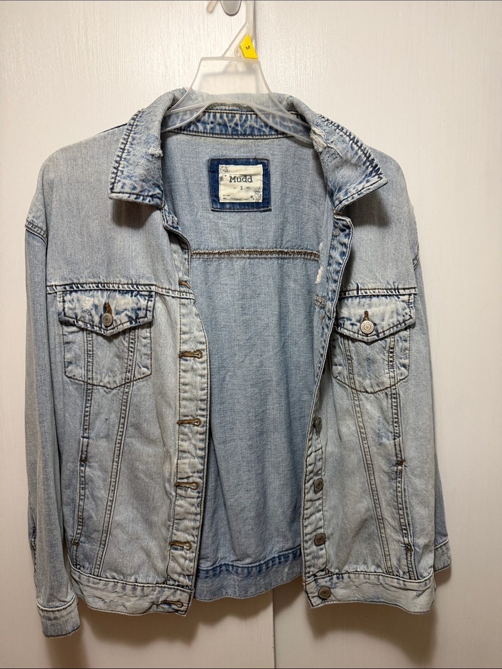 Mudd Light Wash Denim Jacket in Faded Blue